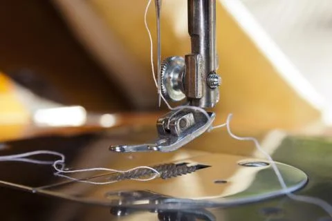 Sewing machine foot Stock Photos