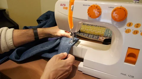 Sewing Machine Stock Footage 48189444