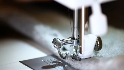 The sewing machine Stock Footage 127002542