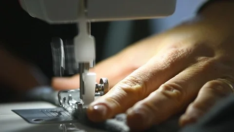 The sewing machine Stock Footage 127006605