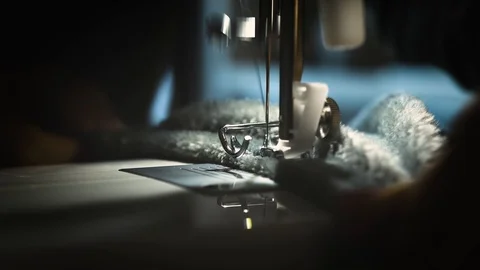 The sewing machine Stock Footage 127009527