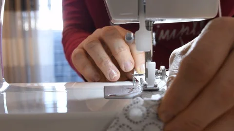 Sewing machine Stock Footage 127714957