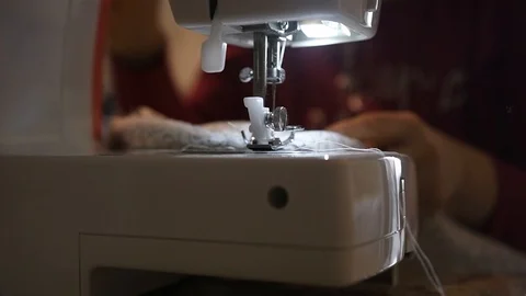Sewing machine Stock Footage 127715637