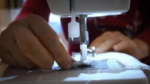 Sewing machine Video stock 127716090