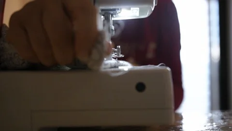 Sewing machine Stock Footage 127718032