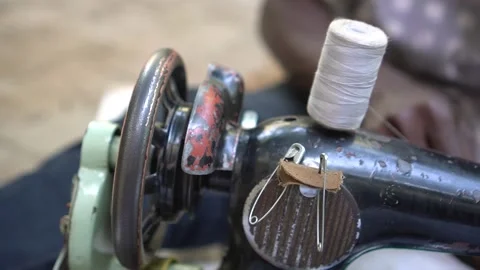 Sewing machine Video stock 228784906