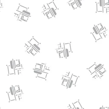 Sewing machine glyph vector seamless pattern 库存插图