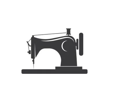 Sewing machine icon logo vector Illustrazione stock