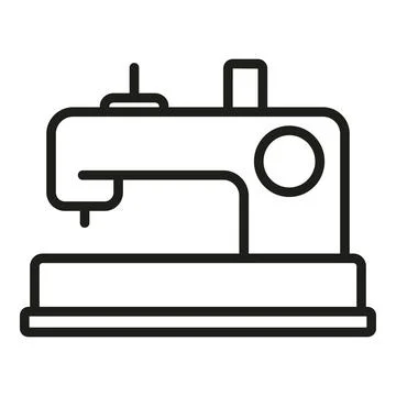 Sewing machine icon outline vector. Craft decorative Stock Illustration