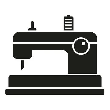 Sewing machine icon simple vector. Craft decorative Stock Illustration