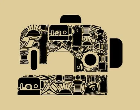 Sewing-machine Stock Illustration