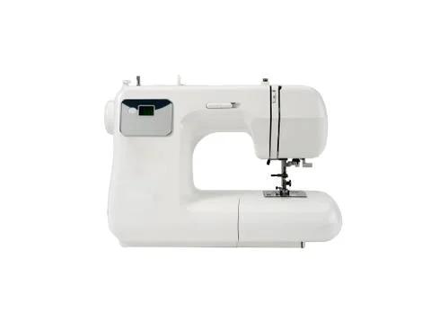 Sewing machine isolated on white. Stock Photos