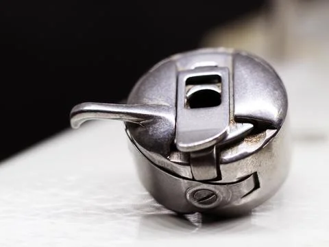 Sewing machine items so close Foto stock