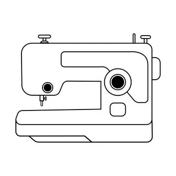 Sewing machine logo Stock Illustration