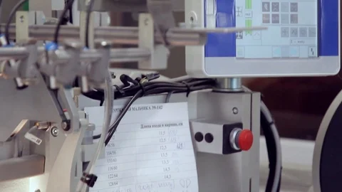 Sewing machine. Machine for sewing close-up. Automatic sewing machine. Stock Footage 118443538