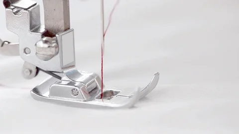 Sewing machine macro Stock Footage 80166244