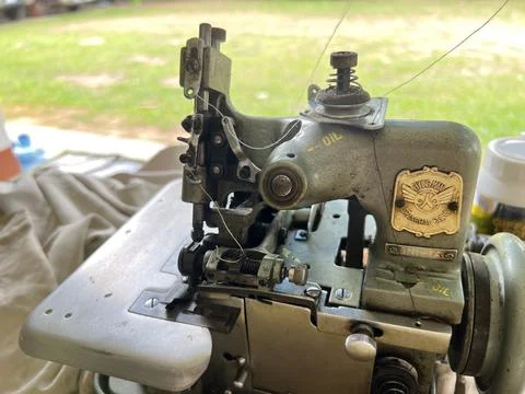Sewing machine making, 16 June 2022 , Buriram province.	 Stock-Fotos