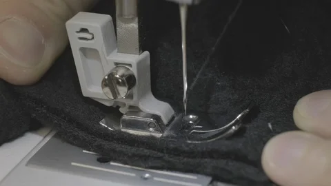 Sewing machine needle in motion Stock Footage 115336118
