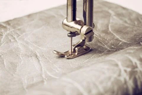 Sewing machine needle Stock Photos