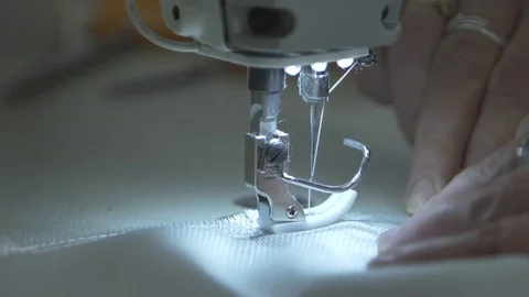 Sewing-machine needle slow-mo Stock Footage 71706355