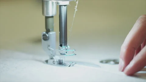 Sewing machine needle in slow motion Stock Footage 267015132