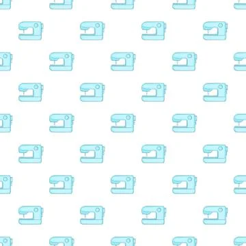 Sewing machine pattern, cartoon style Stock Illustration