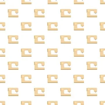 Sewing machine pattern creating a crafting background Stock Illustration