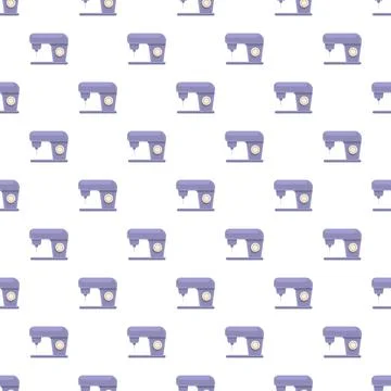 Sewing machine pattern creating textile craft background Stock Illustration