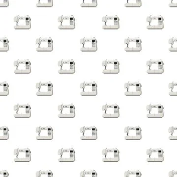 Sewing machine pattern 库存插图