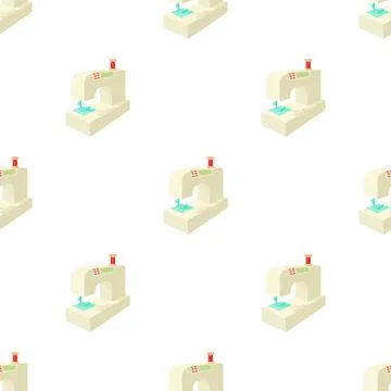 Sewing machine pattern seamless vector Illustrazione stock