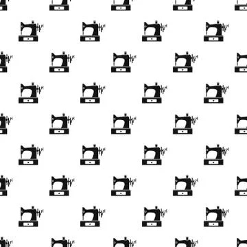Sewing machine pattern vector Illustrazione stock