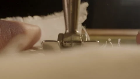 Sewing machine is running fast Video stock 220014560