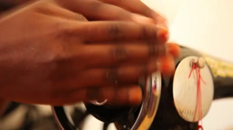 Sewing machine side tight Stock-Footage 50585134