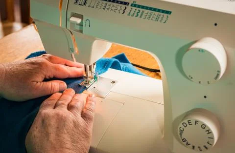 Sewing Machine Sitching Stock Photos