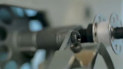 Sewing machine - spinning a bobbin Stock Footage 61251126