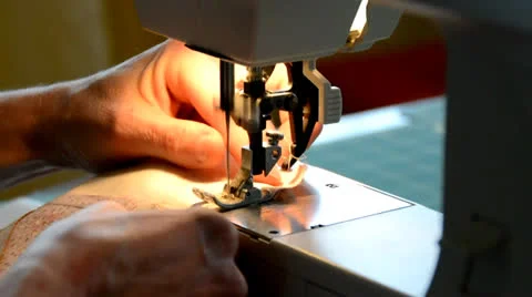 Sewing Machine Stitching Quilting Blocks 1 Stock-Footage 26467554
