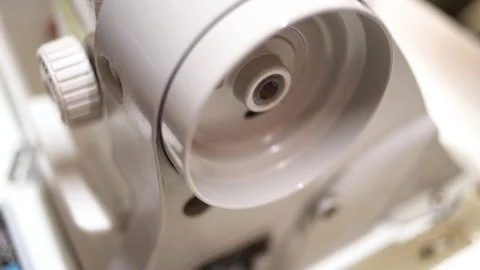 Sewing Machine on Table Stock Footage 104814865