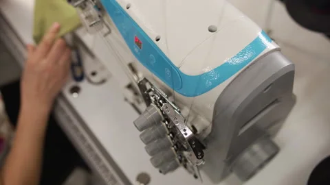 Sewing machine with thread. Threads Stock Footage 244732659