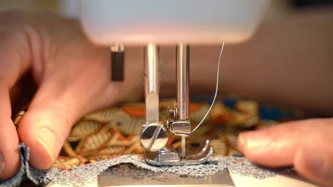 Sewing Machine Trousers Stock Footage 92902310