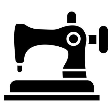 Sewing Machine Vector Icon Design Illustration Stock Illustration