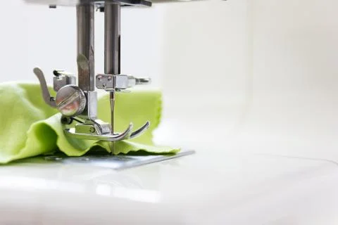 Sewing machine white Stock Photos