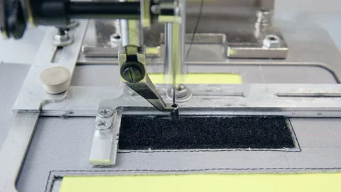 The sewing machine will embroider automatically Stock Footage 159410394