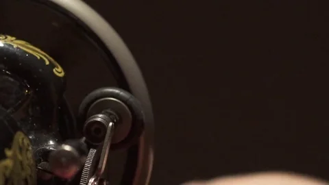 Sewing Machine Working Details Stock Footage 77126279