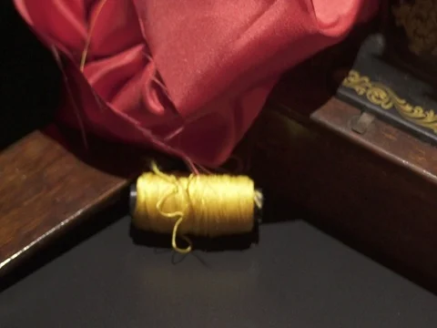 Sewing machine working 스톡 동영상 77128056