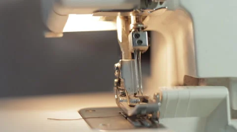 Sewing machine working needle Stock Footage 44304773