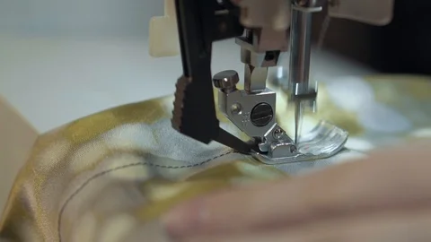 The sewing machine works with Stock Footage 89401895