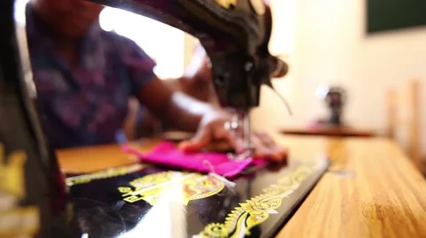 Sewing macro push Vídeo Stock 50585143