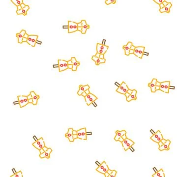 Sewing mannequin vector seamless pattern Stockillustratie