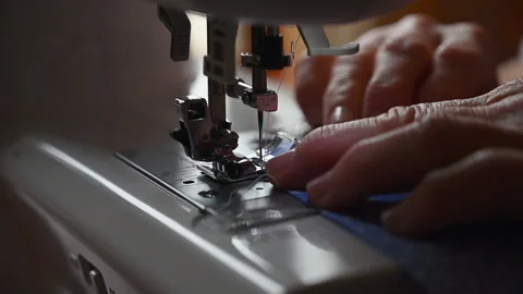 Sewing Masks 5 Stock Footage 130546381