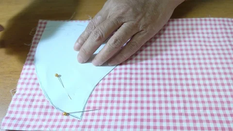 Sewing masks for save yourself when mask shortage, Stock Footage 126671898